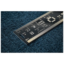 电路板电子爱好者信仰尺量角器直尺书签 创意新品 20cm PCB直尺子