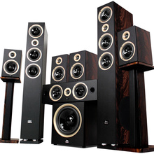 客厅家用HIFI落地音箱重低音炮 AEJE发烧木质7.1家庭影院音响套装