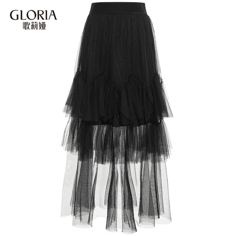 GLORIA/歌莉娅女装2018夏季网纱裙184K2B09A商品大图
