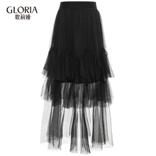 GLORIA/歌莉娅女装2018夏季网纱裙184K2B09A图片