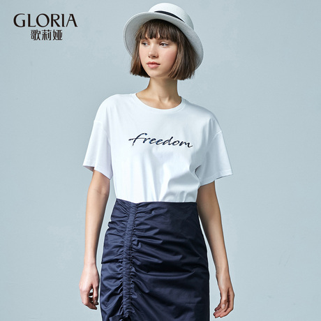 GLORIA/歌莉娅女装2018秋季珠片绣针织衫187J0B040商品大图