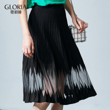 GLORIA/歌莉娅女装2018夏季毛织半裙186P5L010图片