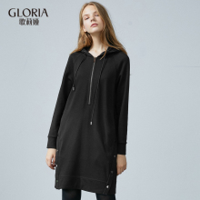 GLORIA/歌莉娅女装2018秋季O型连帽长卫衣189C0E09A图片