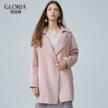 GLORIA/歌莉娅女装2018冬季双面呢直身外套18CC6E360图片