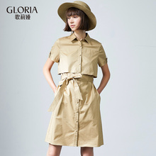 GLORIA/歌莉娅女装收腰气质连衣裙184E4BAPA图片