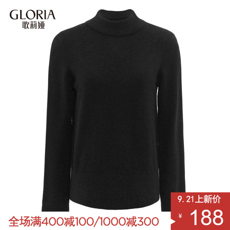 GLORIA/歌莉娅2018年秋季仿水貂打底衫189E5J540商品大图