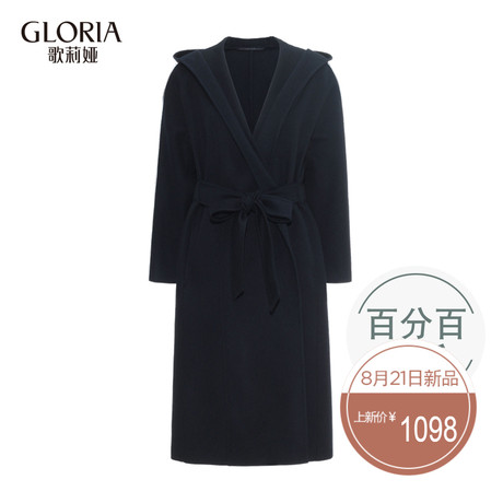 GLORIA/歌莉娅女装冬季新品全羊毛廓形外套17CK6E960商品大图