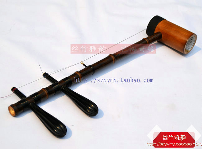 送京胡盒配件京胡103蛇皮京胡紫竹担子乌木轴京胡京胡乐器