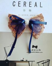 疯抢全新麦琪手作金属色蕾丝缎带蝴蝶结发饰弹簧顶夹满 包邮