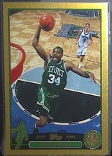金卡nba球星卡040363 正版topps出03topps凯尔特人皮尔斯限量99