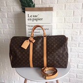LV路易威登老花50肩带款旅行袋日本中古二手正品