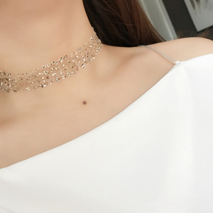 复古个性亮片短款颈链颈带