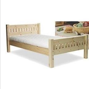 木制单人床/实木质床/松木床/儿童床/双人床/家具定做/1.2米床特