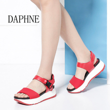 厚底松糕舒适女凉鞋 Daphne 1016303600 达芙妮Vivifleurs夏季时尚