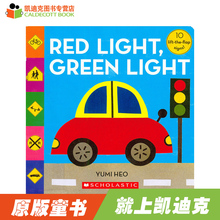 绿灯 Green 带音频 交通规则英文绘本 幼儿启蒙认知书 英文原版绘本 纸板书 Red 红灯 Light 凯迪克