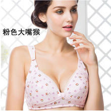 正品 无钢圈棉胸围中老人妈妈哺乳罩女背心胸罩纽扣文胸衣大码 奶罩