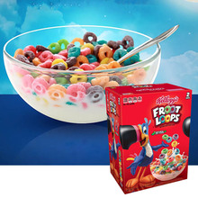 1.24kg Froot Kellogg Loops家乐氏早餐五彩谷物营养麦圈 美国