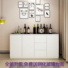 简约现代餐边柜橱柜碗柜微波炉柜收纳柜厨房柜子简易客厅柜储物柜