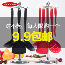 食品级硅胶不粘锅锅铲炒菜铲子汤炒勺耐高温不伤锅硅胶厨具套装