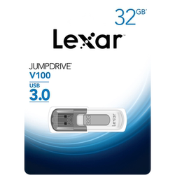 Lexar雷克沙V100U盘32Gu盘高速USB3.0优盘盖帽经典款