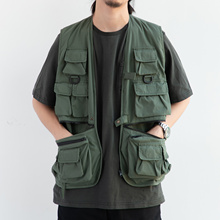 STAPH 19ss 日本面料工装多口袋层搭战术马甲 余文乐非wtaps mdns