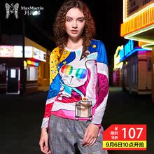 玛玛绨秋冬女装2018新款潮牌显瘦拼色长袖薄款紧身上衣原宿风T恤图片