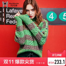 玛玛绨毛衣女2018新款冬装港风复古高领韩版宽松慵懒风减龄针织衫图片