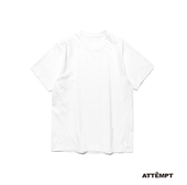 刺绣LOGO圆领纯色基础短袖 圆筒T恤两件套 打底衫 SS19 ATTEMPT