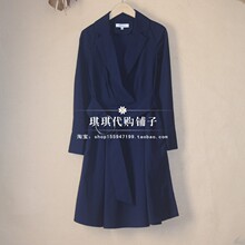 拉夏贝尔拉贝缇2018春装新款国内代购高腰显瘦v领连衣裙60006387图片