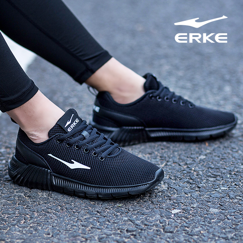 ERKE Men's Shoes Sneakers Men's Running Shoes 2019 Summer New Running Shoes Mesh Breathable Student Casual Shoes