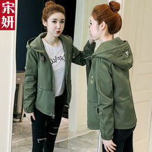 棉衣女2018冬装新款韩版短款学生棉服加绒加厚外套女装连帽小棉袄图片
