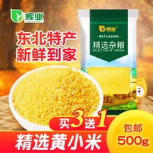 辉业 精选小米500g 1斤 东北2017新米吃的小米小黄米粥杂粮包邮