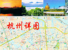 杭州详图 断桥 三潭印月 雷峰塔 杨公提 富阳区 余杭 地铁线路 海宁 2019年新版 含公交 桐庐 西湖周边 安吉 杭州地图
