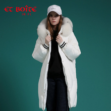 Et Boite/法文箱子冬季保暖面包服长款羽绒服外套女E182K023图片