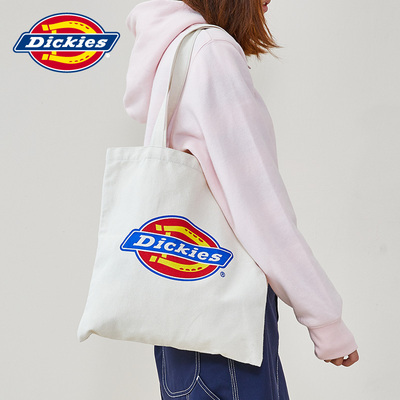 Dickies官方秋冬新品LOGO印花大容量休闲帆布袋184G90EC13