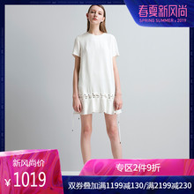 IIIVIVINIKO薇薏蔻夏季新品真丝绑带短袖连衣裙女C720608011D图片
