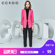 CCDD春新款职业装时尚修身小西装女外套短款OL气质专柜正品图片