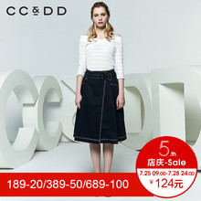 CCDD2018夏装新品专柜正品时尚性感修身显瘦V领短袖T恤女打底上衣图片