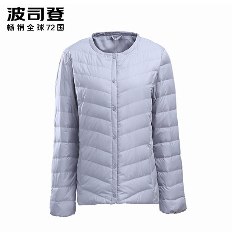 波司登冬季加肥加大内胆中老年大码羽绒服女士短款内恤B1701610B商品大图