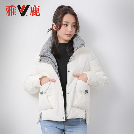 yaloo/雅鹿2018新款羽绒服女短款时尚保暖外套韩版潮商品大图