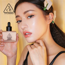 保湿 贴肤 水润光泽粉底 3CE WATERFUL GLOSSING STYLENANDA官方