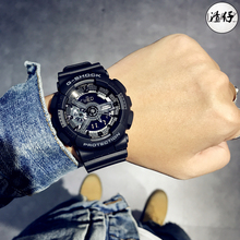 CASIO卡西欧G-SHOCK防水手表GA-110-1B GA-110GB/RG-1 GA-100/400