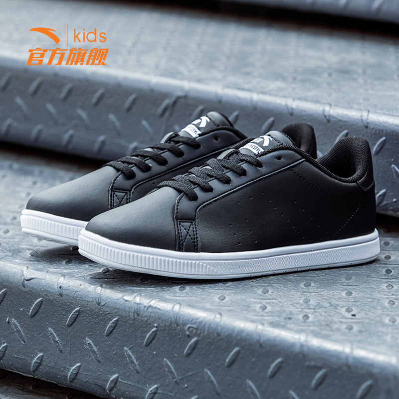 安踏女童鞋 女童板鞋儿童小白鞋女 2017春季新