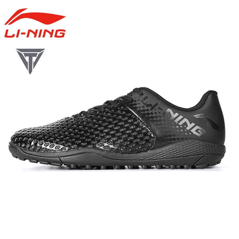 Ling/Li Ning Football Shoes Adult and Children's Broken Nail TF Competition Training Shoes Student Leather Artificial Grass Authentic