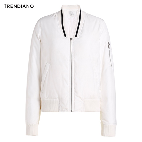 TRENDIANO女装冬装休闲短款拼接棒球羽绒服外套WHC4332660商品大图