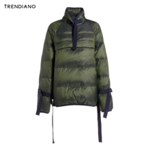 TRENDIANO女装冬装休闲拼接立领套头羽绒服外套WHC4333180图片