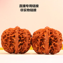 文玩核桃狮子头野生老树四座楼特大官帽手玩把件闷尖儿满天星一对