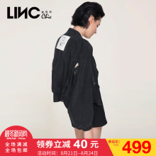 金羽杰LINC2017秋装新款舒适个性系带夹克 短外套女长袖7350313图片