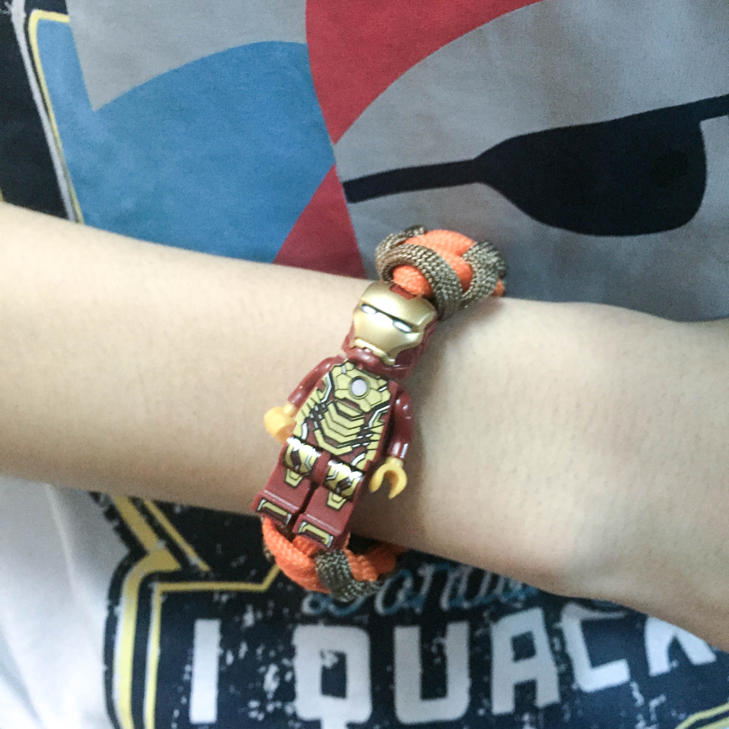 乐高手链复仇者联盟人气钢铁侠巴斯光年蝙蝠侠