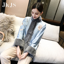 汉服冬装女冬季旗袍外套中式上衣改良唐装棉袄中国风女装复古棉衣图片